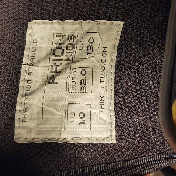 Thirtytwo Youth Kids Prion Snow Snowboarding Lace up Boots Sz 1 - Picture 10 of 16